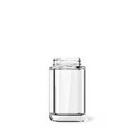 Square Clear Jar 15ml to 60DR